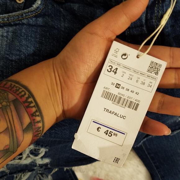 Brand new zara trafaluc Jean'short size 2 - Picture 6 of 6